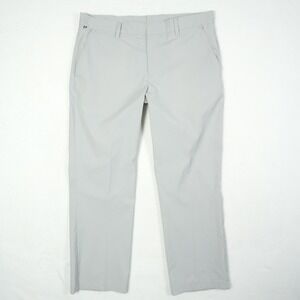 J Lindeberg Mens Regular Fit Light Gray Golf Chinos Pants 36x32